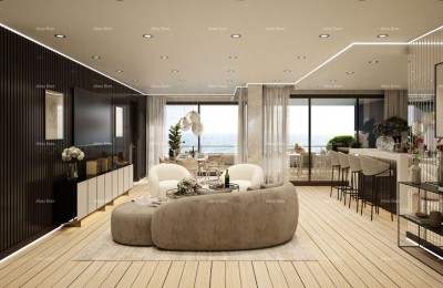 Rovinj – Moderne vierkamerwoning in nieuwbouw, dichtbij de zee