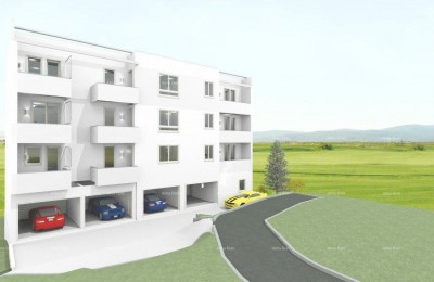 Pula. Nieuw project, appartementen in aanbouw.