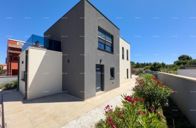 Istrië, Ližnjan, 1 km naar het centrum van Medulin, nieuw modern huis met zwembad voor vakantie.