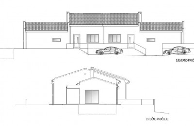 Moderne duplex villa met zwembad te koop, Kožljani, Barban!