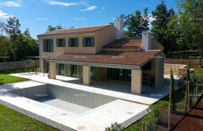 Gračišće, nieuwe villa gebouwd in mediterrane stijl