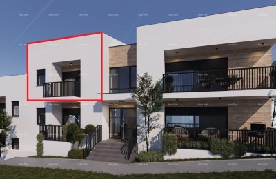 ŽMINJ – modern appartement op de eerste verdieping met terras (Appartement F)