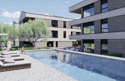 Verkoop van appartementen in moderne nieuwbouw met een gemeenschappelijk zwembad!