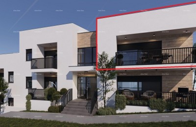 ŽMINJ – modern appartement op de eerste verdieping met terras (Appartement E)