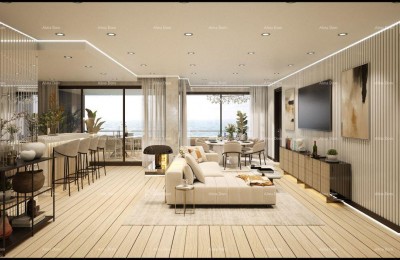 Rovinj – Moderne vierkamerappartement in nieuwbouw, dichtbij de zee