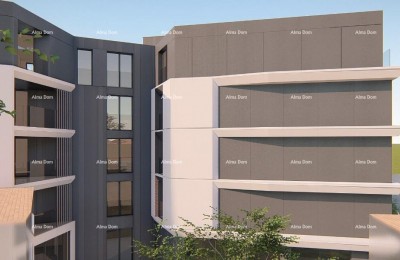 Appartementen te koop in een residentieel en commercieel gebouw met uitzicht op zee, centrum van Umag!