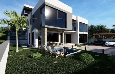 Top kans! Exclusief project van twee luxe villa's met uitzicht op zee en verkregen bouwvergunningen – Mukalba, Medulin!